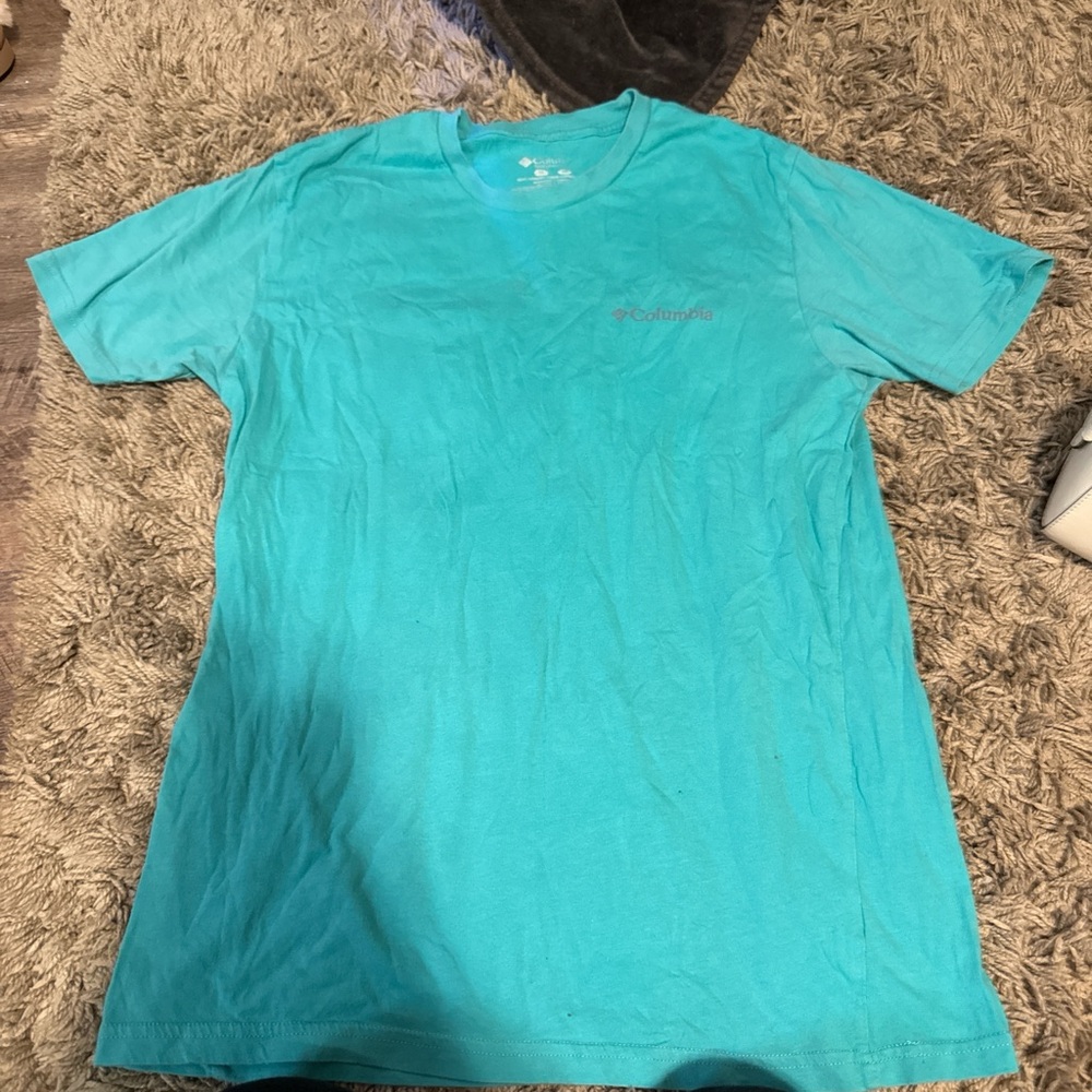 Columbia Men's Aqua Short Sleeve Tee